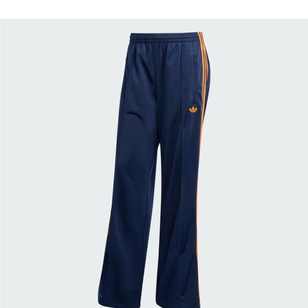 NEW! 🧡💙 ADICOLOR CLASSIC FIREBIRD LOOSE TRACK PANTS:Night Indigo/Crew Orange